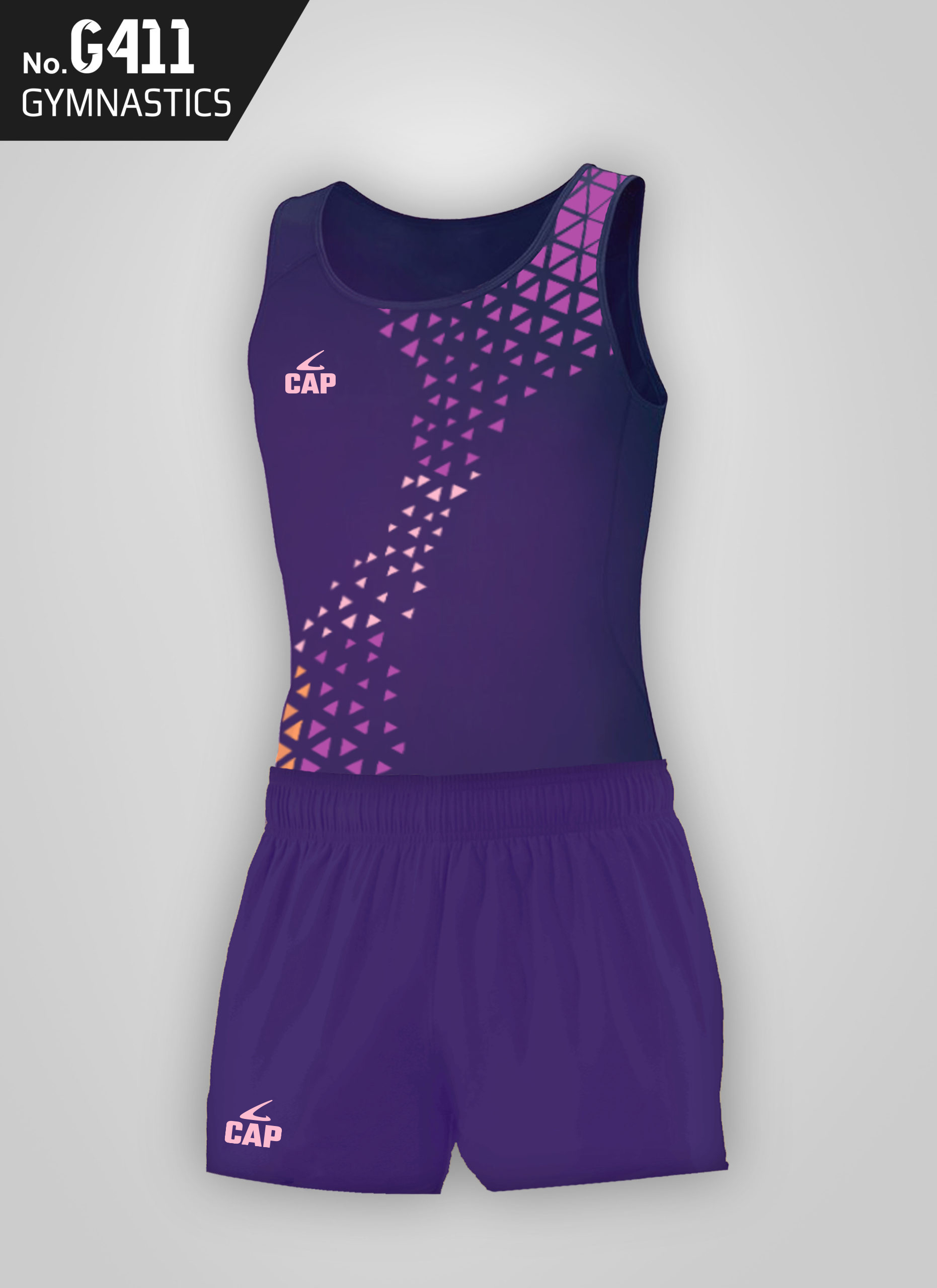 G411 - ΑΝΔΡΙΚΟ ΚΟΡΜΑΚΙ & ΣΟΡΤΣ ΓΥΜΝΑΣΤΙΚΗΣ - PURPLE GEO