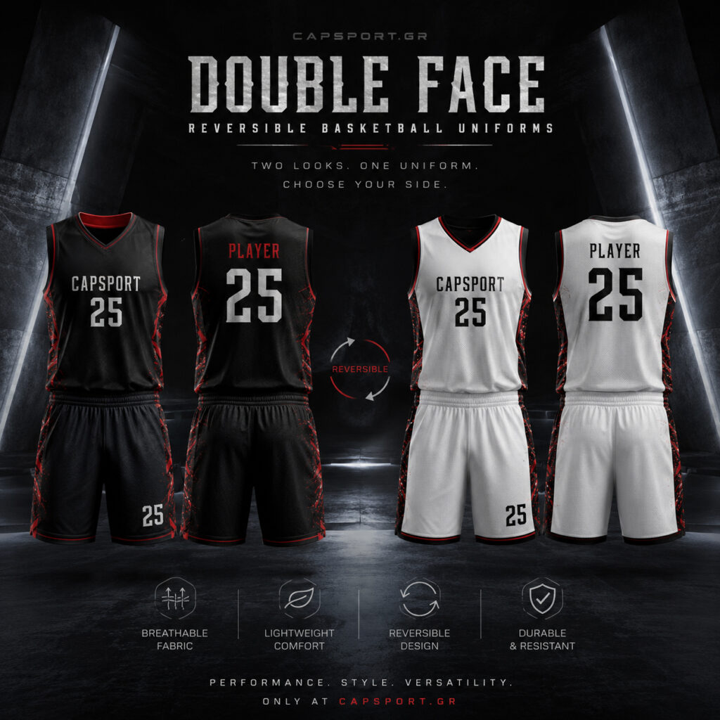 double face στολή προπόνησης μπάσκετ