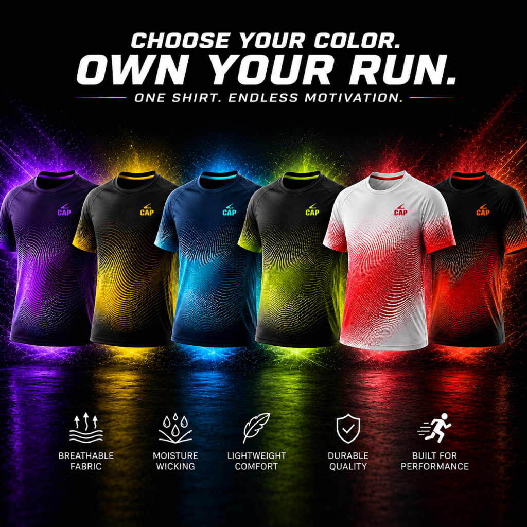 Custom μπλουζάκια running και στίβου capsport