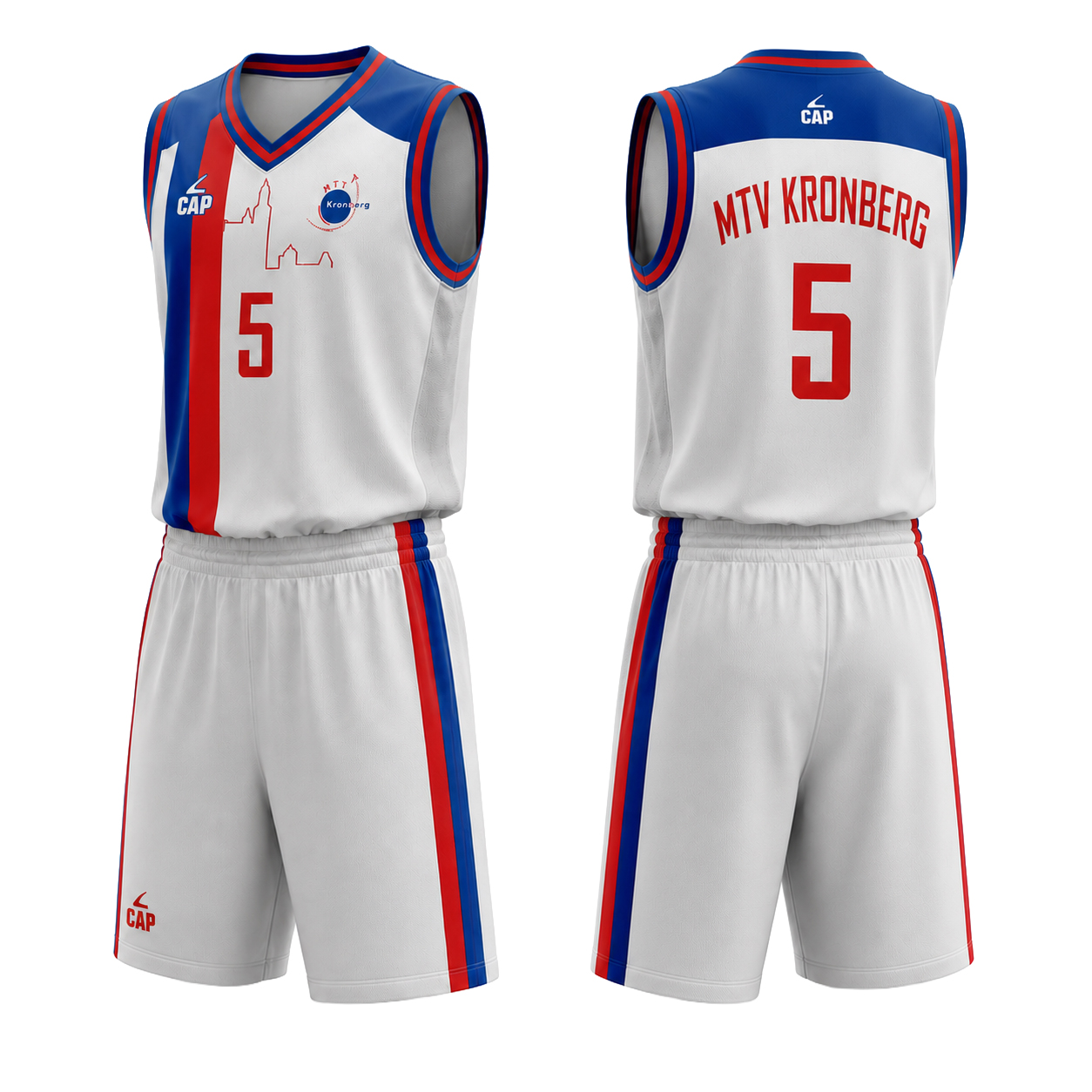 GREY BASKETBALL UNIFORM - MTV KRONBERG