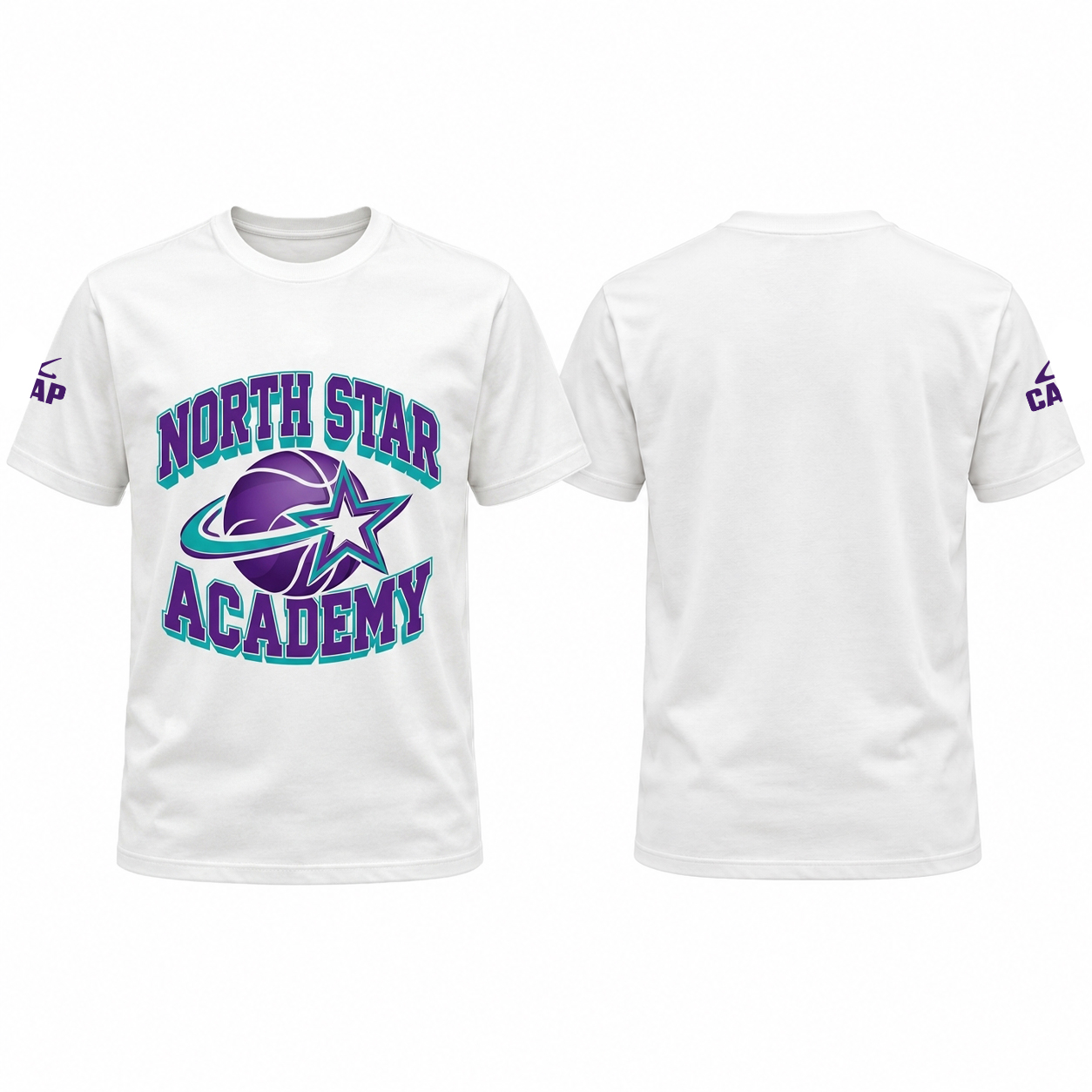 ΛΕΥΚΟ ΒΑΜΒΑΚΕΡΟ T-SHIRT - NORTH STAR